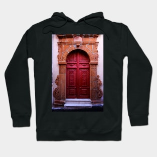 A Red Door in Calascibetta, Sicily 2012 Hoodie